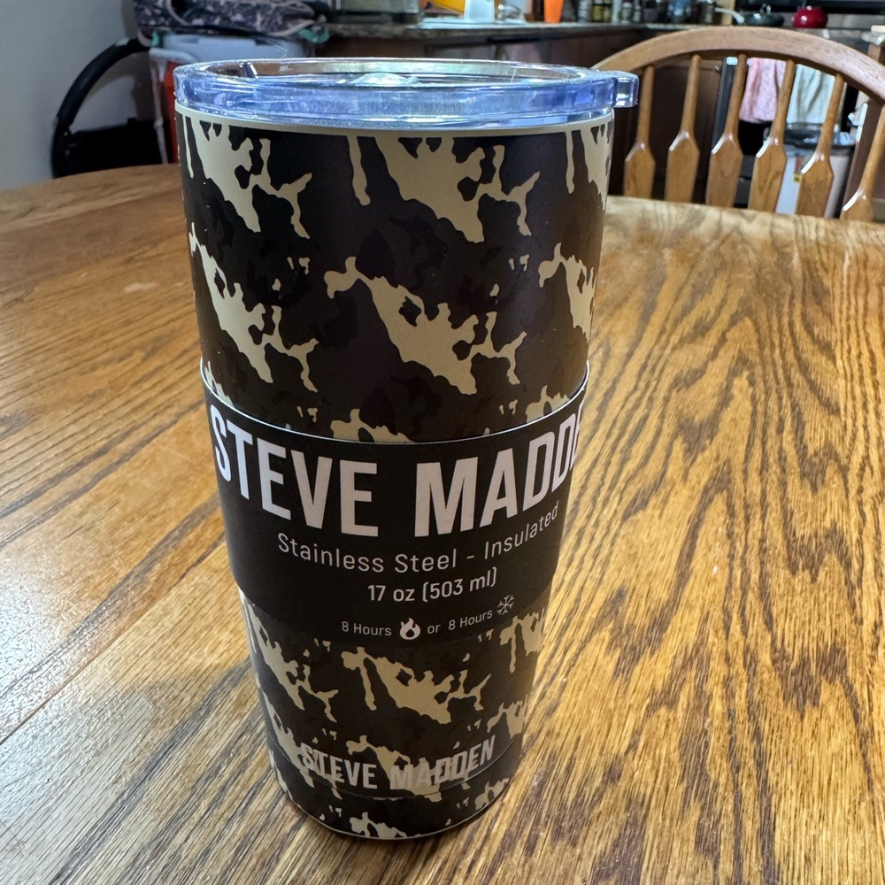 Steve Madden 17oz Camouflage Insulated Tumbler